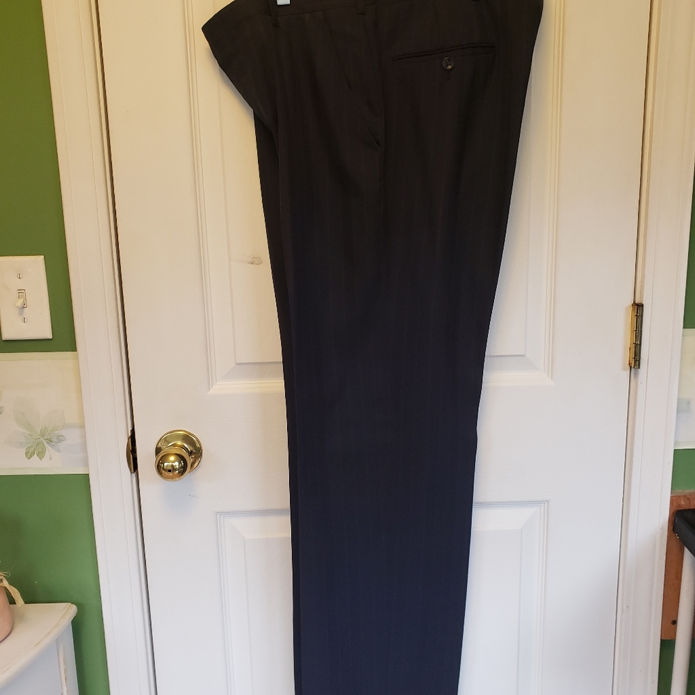 Dress pants men's size 35x31 hand tailored blue